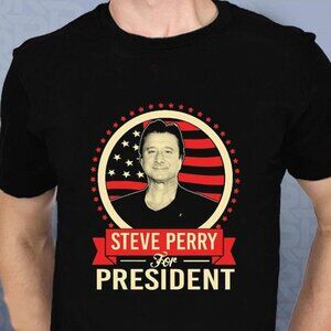 Steve Perry For President Retro Music Fan Graphic Statement Gift Unisex Style 05
